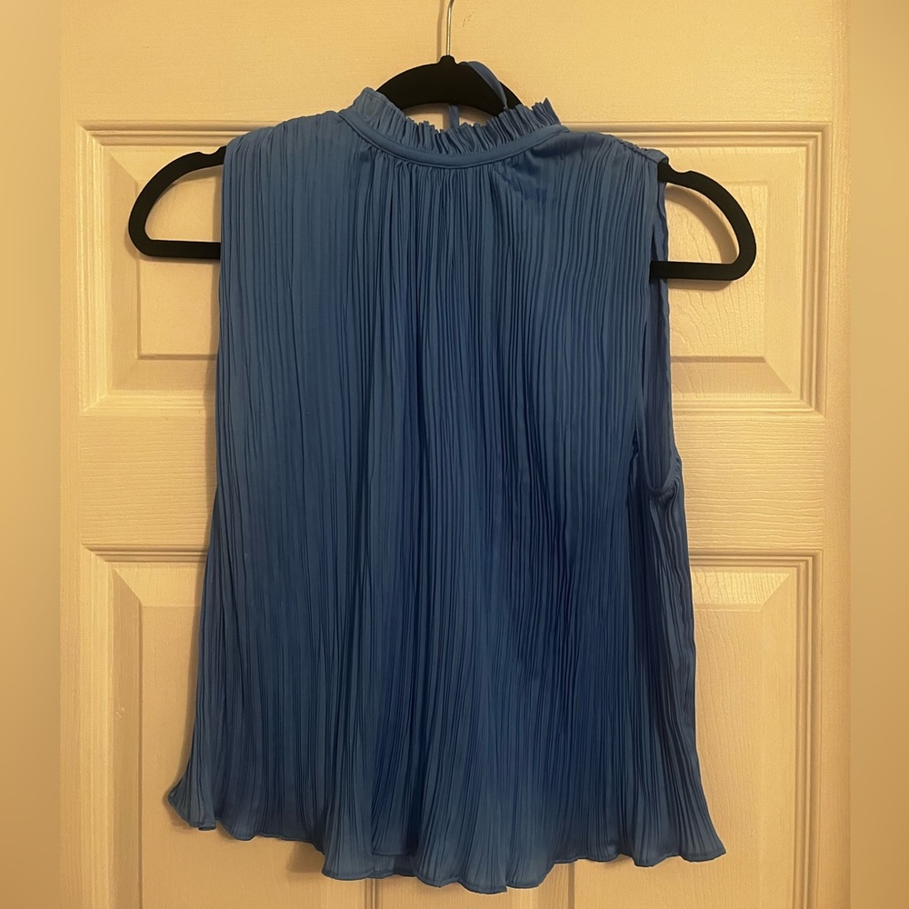 Size S pleated blue Zara top